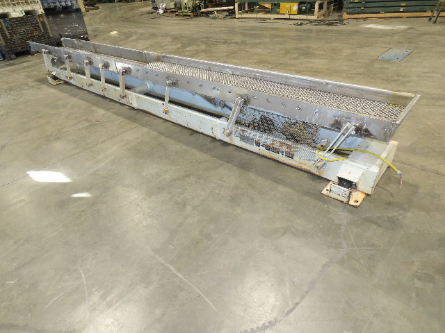 Link-Belt 18"x19' Stainless Vibrating Shaker Feeder Conveyor Food Process