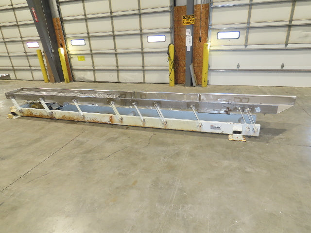 Link-Belt 18"x19' Stainless Vibrating Shaker Feeder Conveyor Food Process