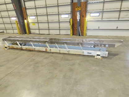 Link-Belt 18"x19' Stainless Vibrating Shaker Feeder Conveyor Food Process