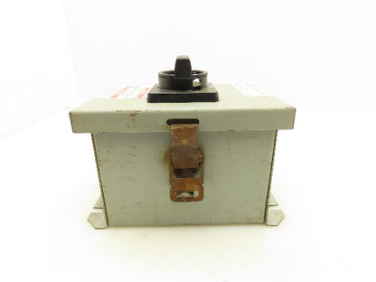 Eaton DR3016UD Nonfusible Enclosed Disconnect Switch 16A 600V 4 pole