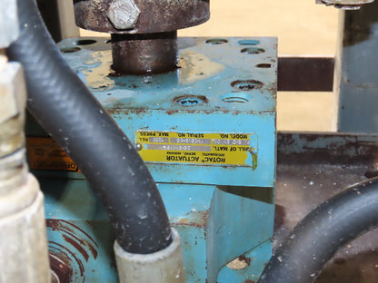 Proctor & Schwartz Hydraulic Powered Swivel Arm Feed Conveyor Food Processing
