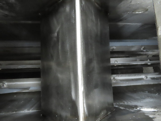 Rotary Sifter Commercial Stainless Steel 92" Long 10" Wiper Double Fed 1/4" Hole