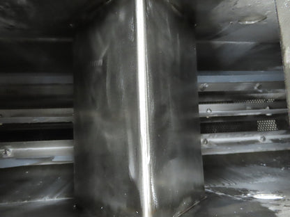 Rotary Sifter Commercial Stainless Steel 92" Long 10" Wiper Double Fed 1/4" Hole