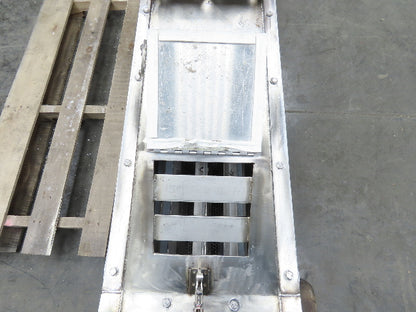 Rotary Sifter Commercial Stainless Steel 92" Long 10" Wiper Double Fed 1/4" Hole