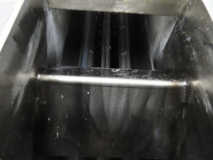 Rotary Sifter Commercial Stainless Steel 92" Long 10" Wiper Double Fed 1/4" Hole