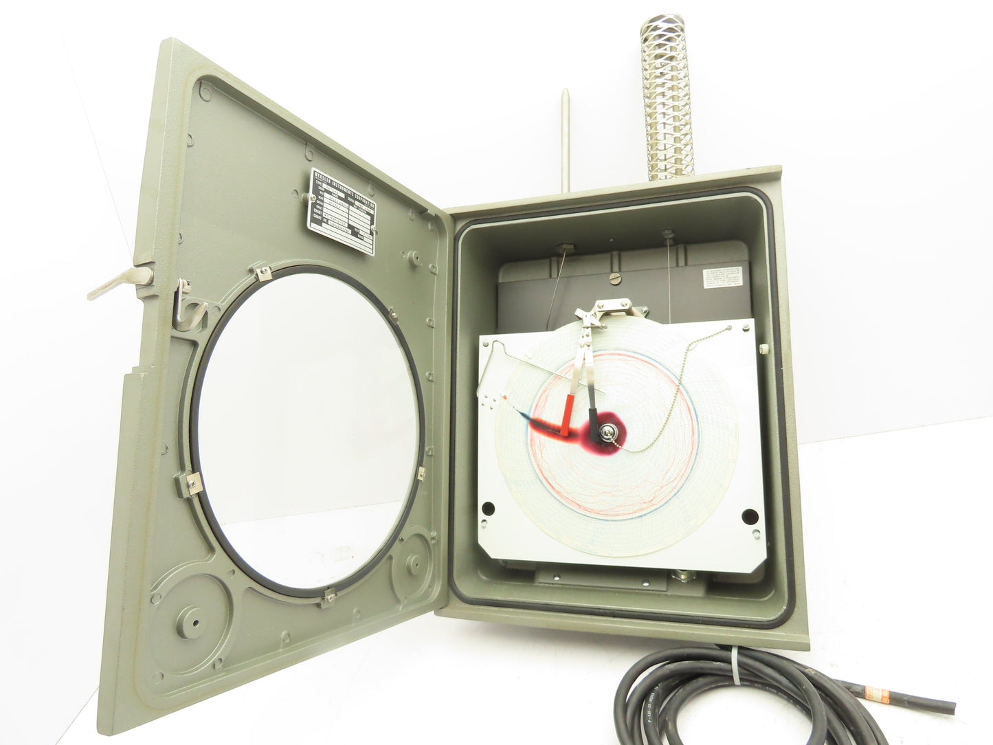 Weksler ROT2W9 Temperature Chart Recorder 110V 8W Chart W7-100-0-10 REV. 7 Day