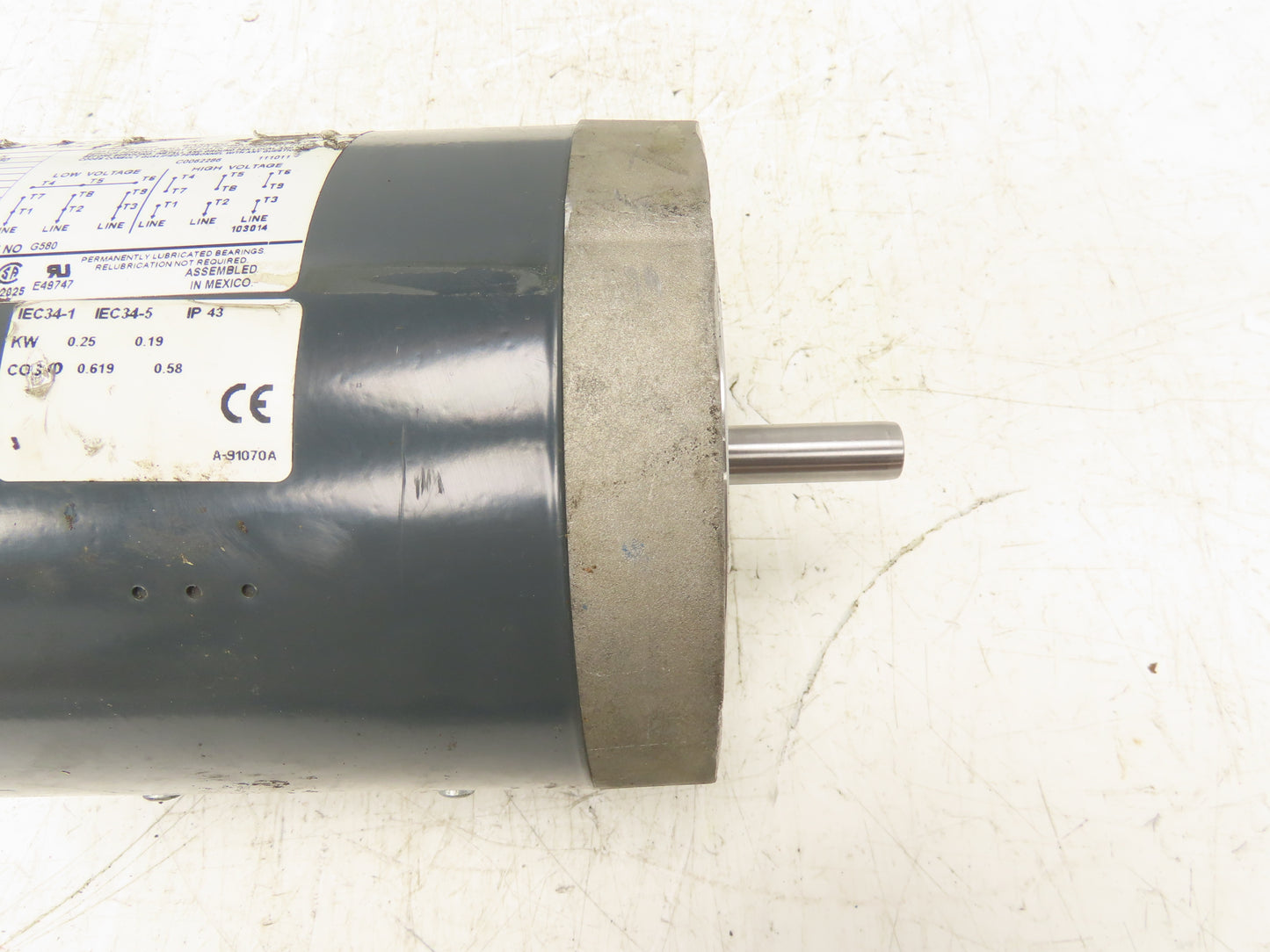 Marathon Electric 56T17T5305E AC Motor 1/3HP 1725 RPM 208-230/460V 3PH 56C