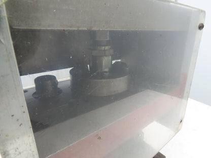 12 Ton Hydraulic Die Punch Press Bench Top 3000PSI 6" Open Die