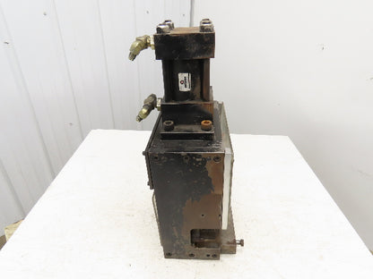 12 Ton Hydraulic Die Punch Press Bench Top 3000PSI 6" Open Die