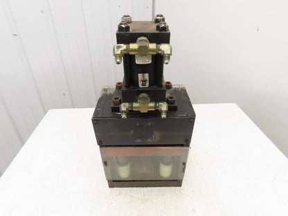 12 Ton Hydraulic Die Punch Press Bench Top 3000PSI 6" Open Die