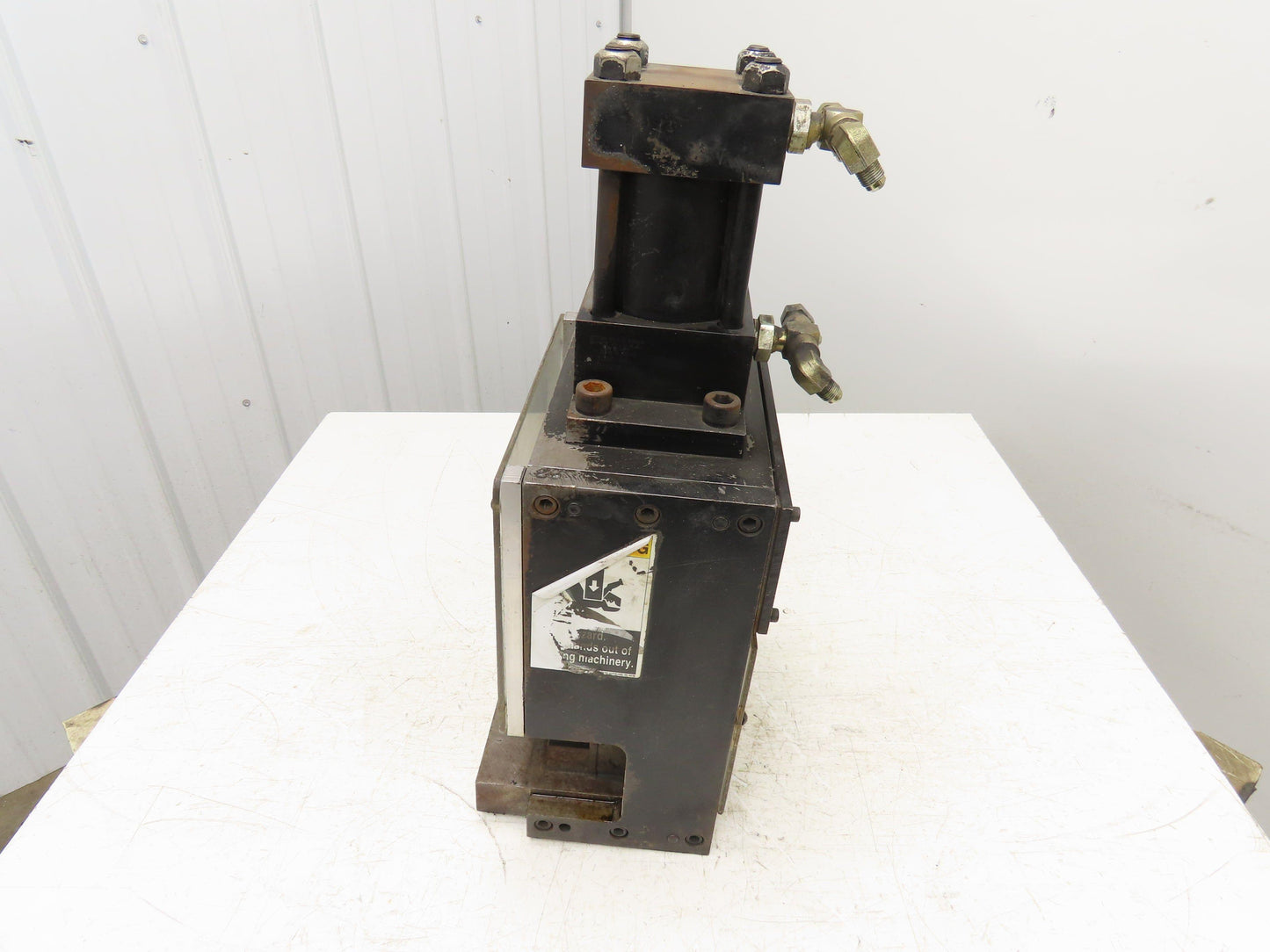 12 Ton Hydraulic Die Punch Press Bench Top 3000PSI 6" Open Die