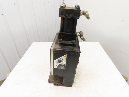 12 Ton Hydraulic Die Punch Press Bench Top 3000PSI 6" Open Die