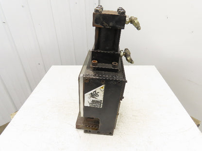 12 Ton Hydraulic Die Punch Press Bench Top 3000PSI 6" Open Die