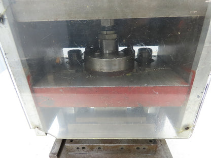 12 Ton Hydraulic Die Punch Press Bench Top 3000PSI 6" Open Die