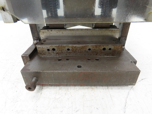 12 Ton Hydraulic Die Punch Press Bench Top 3000PSI 6" Open Die