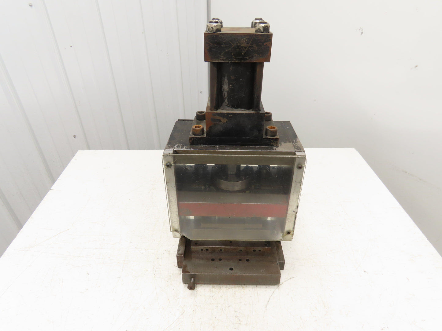 12 Ton Hydraulic Die Punch Press Bench Top 3000PSI 6" Open Die