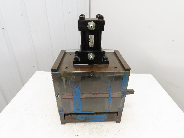 2 Ton Hydraulic Die Punch Press Bench Top 2" Stroke 800PSI 8" Open Die
