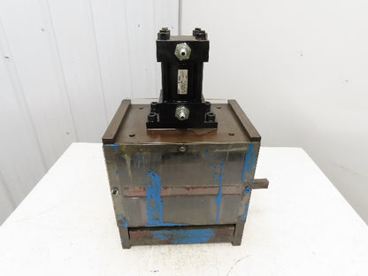 2 Ton Hydraulic Die Punch Press Bench Top 2" Stroke 800PSI 8" Open Die