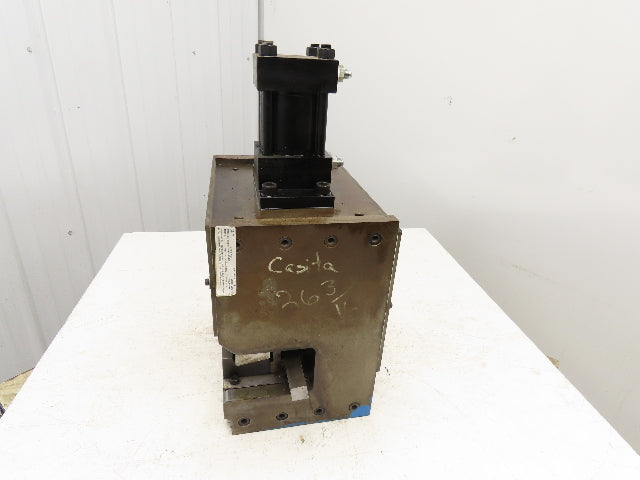 2 Ton Hydraulic Die Punch Press Bench Top 2" Stroke 800PSI 8" Open Die