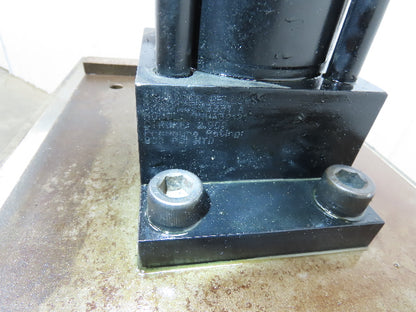 2 Ton Hydraulic Die Punch Press Bench Top 2" Stroke 800PSI 8" Open Die