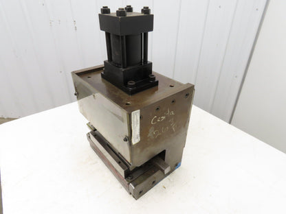 2 Ton Hydraulic Die Punch Press Bench Top 2" Stroke 800PSI 8" Open Die