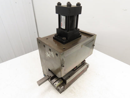 2 Ton Hydraulic Die Punch Press Bench Top 2" Stroke 800PSI 8" Open Die
