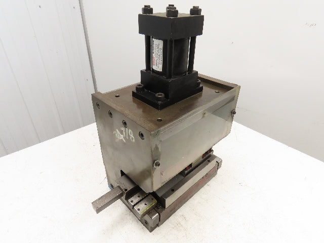 2 Ton Hydraulic Die Punch Press Bench Top 2" Stroke 800PSI 8" Open Die