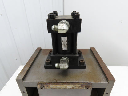2 Ton Hydraulic Die Punch Press Bench Top 2" Stroke 800PSI 8" Open Die