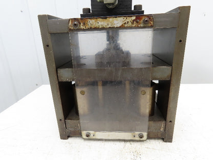 2 Ton Hydraulic Die Punch Press Bench Top 2" Stroke 800PSI 8" Open Die