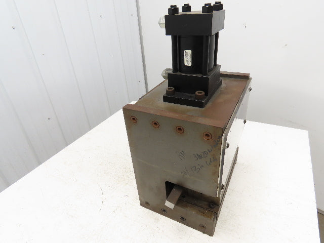 2 Ton Hydraulic Die Punch Press Bench Top 2" Stroke 800PSI 8" Open Die