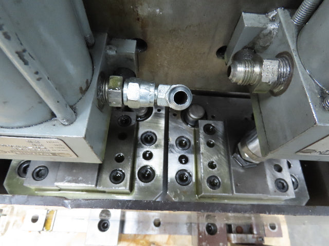 Dual 2 Ton Hydraulic Die Punch Press Bench Top 2" Stroke 1500PSI 7" Open Die