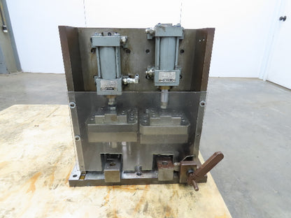 Dual 2 Ton Hydraulic Die Punch Press Bench Top 2" Stroke 1500PSI 7" Open Die