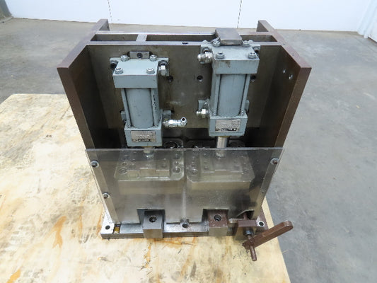 Dual 2 Ton Hydraulic Die Punch Press Bench Top 2" Stroke 1500PSI 7" Open Die