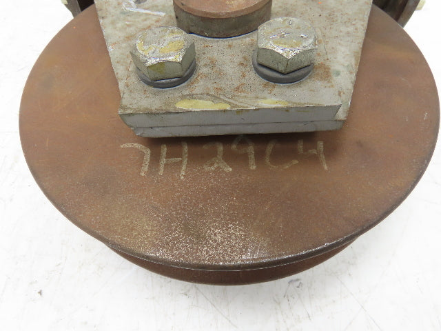 Single Sheave Heavy Steel Snatch Block Wire Rope Pulley 9-3/4" OD