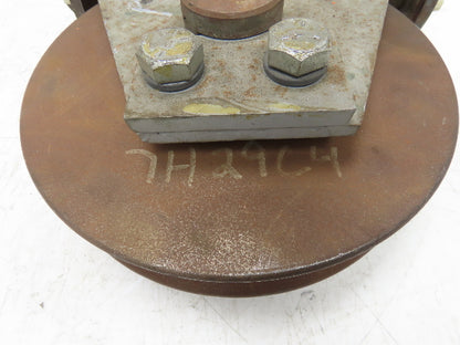 Single Sheave Heavy Steel Snatch Block Wire Rope Pulley 9-3/4" OD