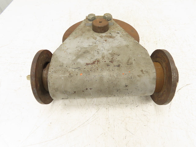Single Sheave Heavy Steel Snatch Block Wire Rope Pulley 9-3/4" OD