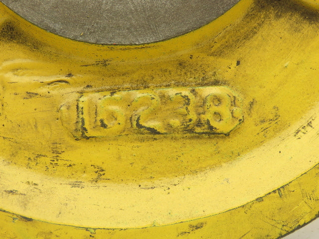 T24656C Yellow Wire Rope Pulley Sheave 9-1/8" OD Cast Iron Snatch Block