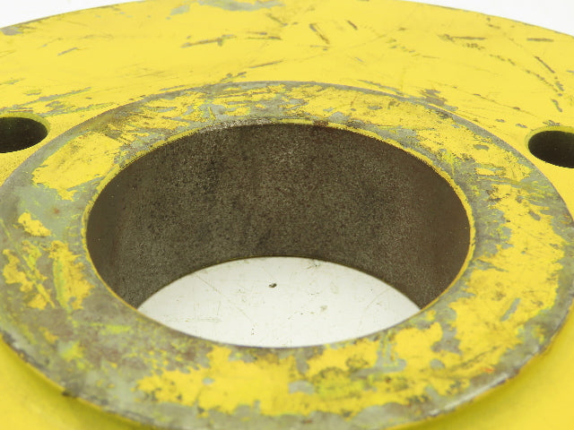 T24656C Yellow Wire Rope Pulley Sheave 9-1/8" OD Cast Iron Snatch Block