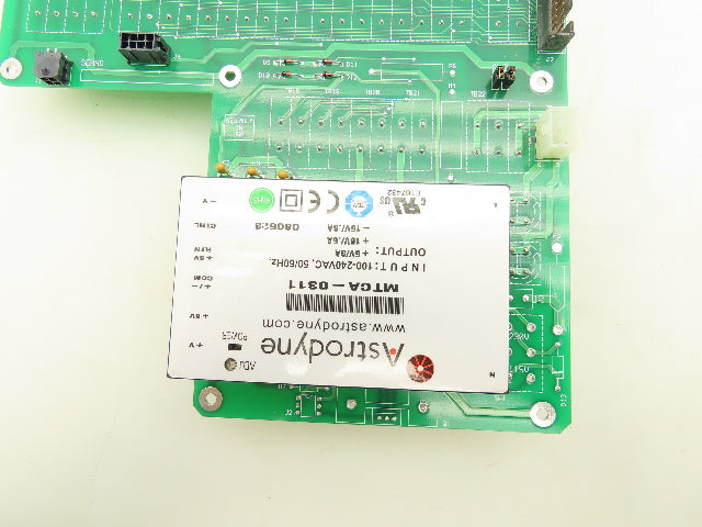 Teledyne Electronic D65295B PCB Back Panel Assembly