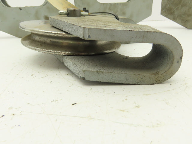 P&H Crane 307H27 Single Sheave Snatch Block Wire Rope Pulley 5-1/2" OD