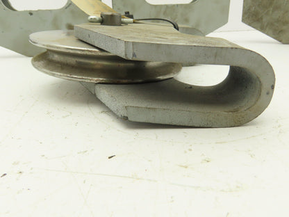 P&H Crane 307H27 Single Sheave Snatch Block Wire Rope Pulley 5-1/2" OD