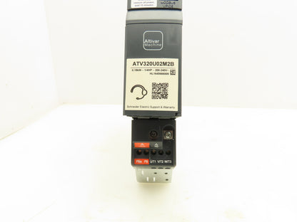 Schneider ATV320U02M2B Altivar 320 VFD Variable Speed Drive 240V 1Ph 1/4Hp .18kw