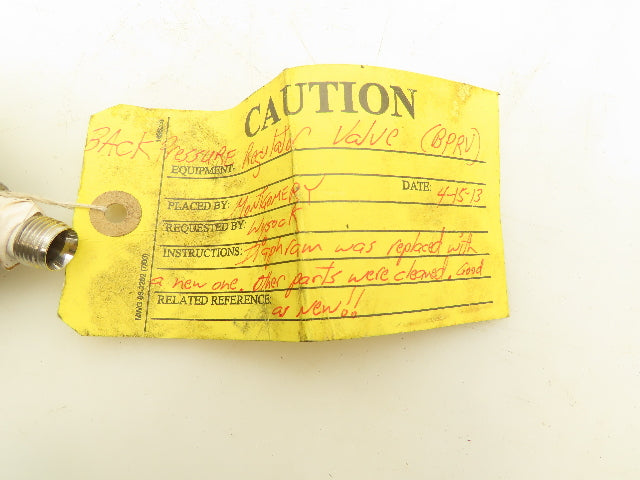 Sentry BPRVA-20 Back Pressure Regulator/Relief Valve 20 psi 1/4 NPT"