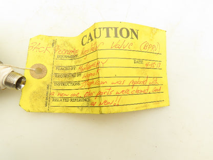 Sentry BPRVA-20 Back Pressure Regulator/Relief Valve 20 psi 1/4 NPT"