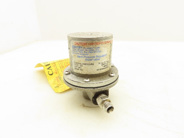 Sentry BPRVA-20 Back Pressure Regulator/Relief Valve 20 psi 1/4 NPT"