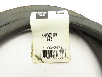 Gates B72 V Belt B Type 21/32"x 13/32"x 75" Lot Of 7