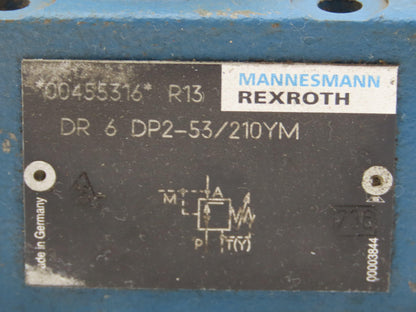 Rexroth DR 6 DP2-53/210YM Hydraulic Pressure Reducing Valve