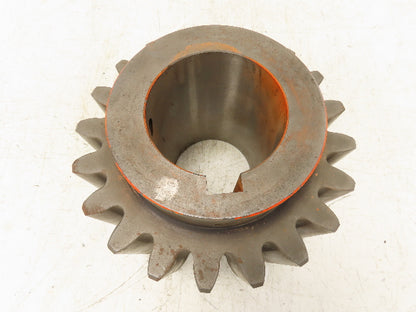 Large Steel Pinion Spur Gear 20-Tooth 4.5" Keyed Bore Hub 11" OD