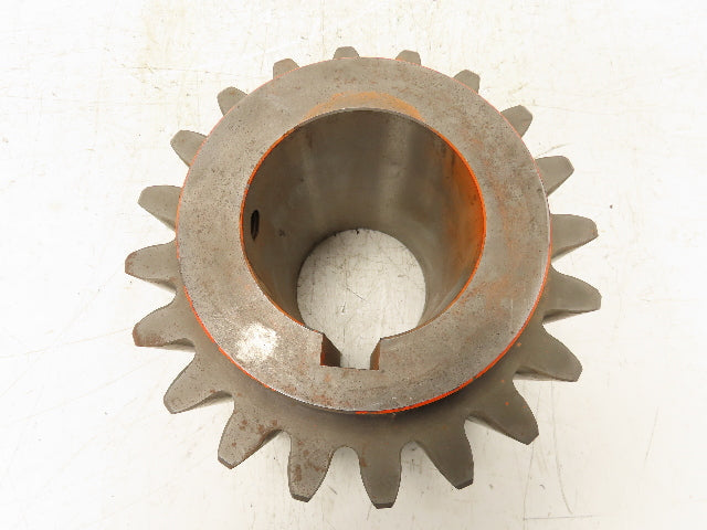 Large Steel Pinion Spur Gear 20-Tooth 4.5" Keyed Bore Hub 11" OD