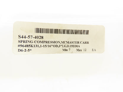 96485K131 Mini Sprint Brake Return Spring 1.56"x1.95"x 3"  Lot of 3